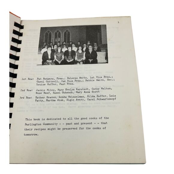 1978 Burlington Sesquicentennial Cookbook Burlington IN Classie Lassie Extension - Picture 3 of 5